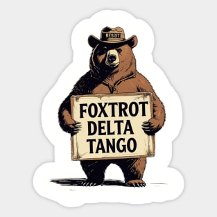 Foxtrot-Delta-Tango Sticker